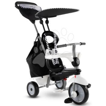 Tricikli Vanilla Plus Black&White Classic smarTrike TouchSteering vezérlés gumikerekek lengéscsillapító 2 táska 10 hó-tól kép