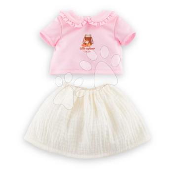Trikó és szoknya játékbabának T-Shirt & Skirt Little Explorer Mon Premier Poupon Corolle 30 cm játékbabának 18 hó-tól kép