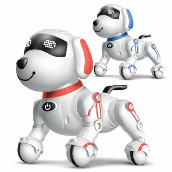 TurboTappancs – távirányítós interaktív robot kutya, hangokkal, angol szavak tanításával, tánc funkcióval – USB újratölthető, piros (BBJ) kép