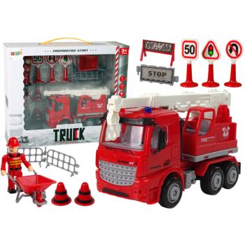 Tűzoltó készlet Útjelző táblák Crane Fireman kép