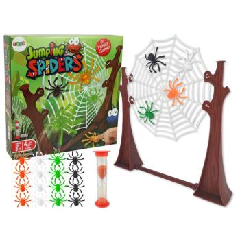 Ügyességi Jumping Spiders Pókháló Homokágyú 18 db.