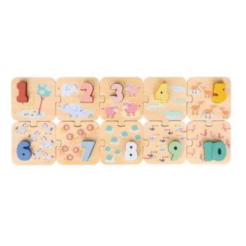 Új Klasszikus Játékok Puzzlé - Tanuljuk a számokat - szafari kép