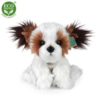 Ülő plüss shih tzu kutya, 28 cm, KÖRNYEZETBARÁT kép
