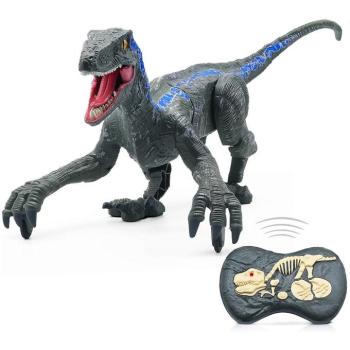 Velociraptor távirányítós játék dínó élethű hanghatásokkal - 31 cm (BBJ) kép