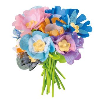 Virágcsokor a virágüzletbe Flower Market Smoby saját virágcsokor elékészítésére 95 darabos kép