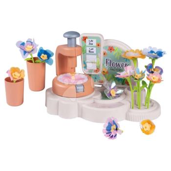 Virágkészítő műhely textil virágokkal Crea My Flower Factory Smoby vázával 102 kiegészítővel kép