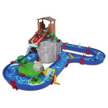 Vízi pálya Adventure Land AquaPlay kalandok a vízesés alatt 2 figurával a hegyi toronyban és vízágyúval kép