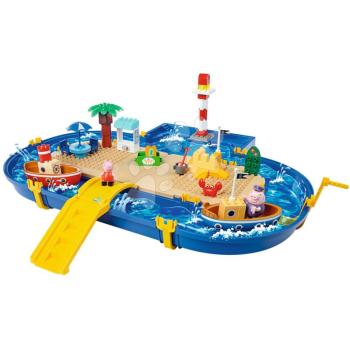 Vízi pálya Peppa Pig Holiday Waterplay BIG 2 hajóval és 3 figurával 71 részes-kompatibilis a Duploval 3 évtől kép