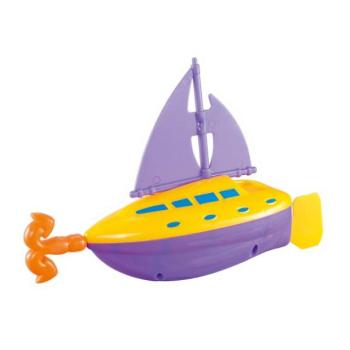 Vízre húzható hajó horgonyval 18 cm