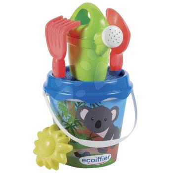 Vödör szett 17 cm Koala Écoiffier IML nyomattal és locsolókannával 18 hó-tól kép