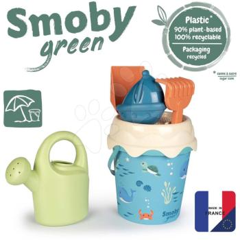 Vödör szett cukornádból Ocean Bio Sugar Cane Bucket Smoby 6 részes Smoby Green kollekcióból 100% újrahasznosítható 18 hó kép