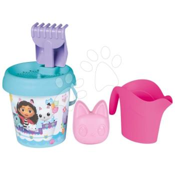 Vödör szett Gabby Medium Garnished Bucket Life Smoby locsolókannával 6 részes 18 cm magas 18 hó-tól kép
