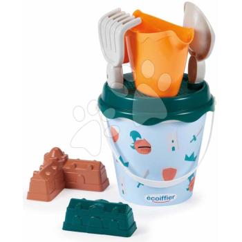 Vödör szett kannával Lovagok Knights Beach Summer Écoiffier 17 cm lapáttal és 2 várfal alakú formával 18 hó-tól kép