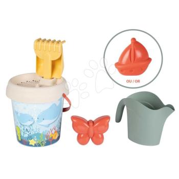 Vödör szett locsolókannával Medium Garnished Bucket Life Smoby gereblyével lapáttal és formával 18 hó-tól kép