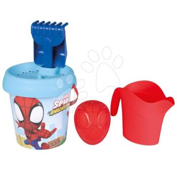 Vödör szett Spidey Medium Garnished Bucket Life Smoby locsolókannával 6 részes 18 cm magas 18 hó-tól kép