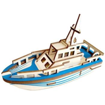 Woodcraft Fa 3D puzzle hajó kép