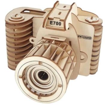 Woodcraft Fa 3D puzzle kamera kép