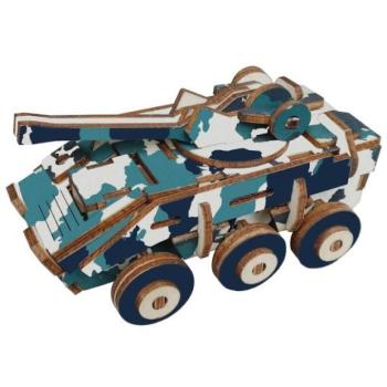 Woodcraft Fa 3D puzzle Páncélozott jármű kép