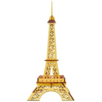 Woodcraft Wooden 3D puzzle Eiffel-torony sárga kép