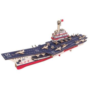 Woodcraft Wooden 3D puzzle Liaoning repülőgép-hordozó kép