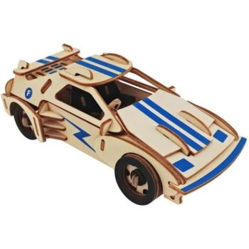 Woodcraft Wooden 3D puzzle Versenyautó F 20