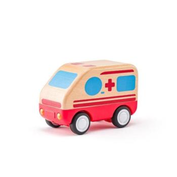 Woody Auto mentőautó hangokkal és fénnyel, lendkerék kép