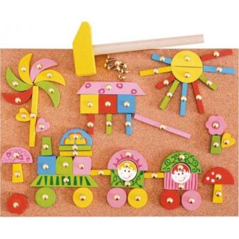Woody Plate Accuracy Shapes-Rózsaszín 91101 kép
