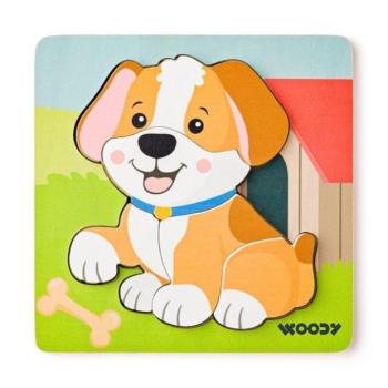 Woody Puzzle Baby - kutya kép