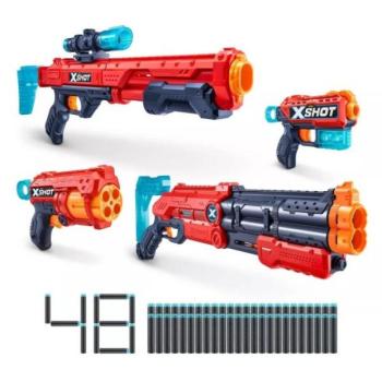 X-SHOT Nagy készlet - Vigilante, Hawk Eye, Fury 4, Kickback (6 doboz, 48 lövedék) kép