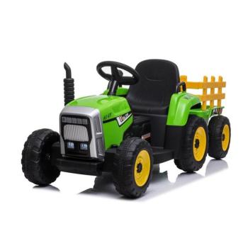 Zöld elektromos traktor iparvágányral kép