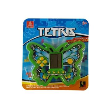 Zseb elektronikus Tetris játék pillangó zöld kép
